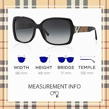 Amazon.com: BURBERRY BE4160 Square Shape Acetate Sunglasses